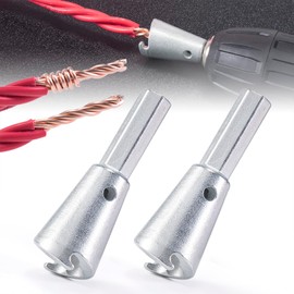 Wire Twister Tool for Drill, Drill Wire Twister, Wire Twisting Tool, Wire Nut Twister for Impact Electrician Wire Wrapping Spinners Tools Cable Wire Connector for Electrical Power Drill (2PCS)