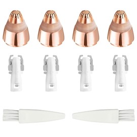 Flawless Replacement Heads for Flawless Hair Remover, 4 Pieces Replacement Blades for Finishing Touch Flawless Facial Hair Remover with 2 Cleaning Brushes