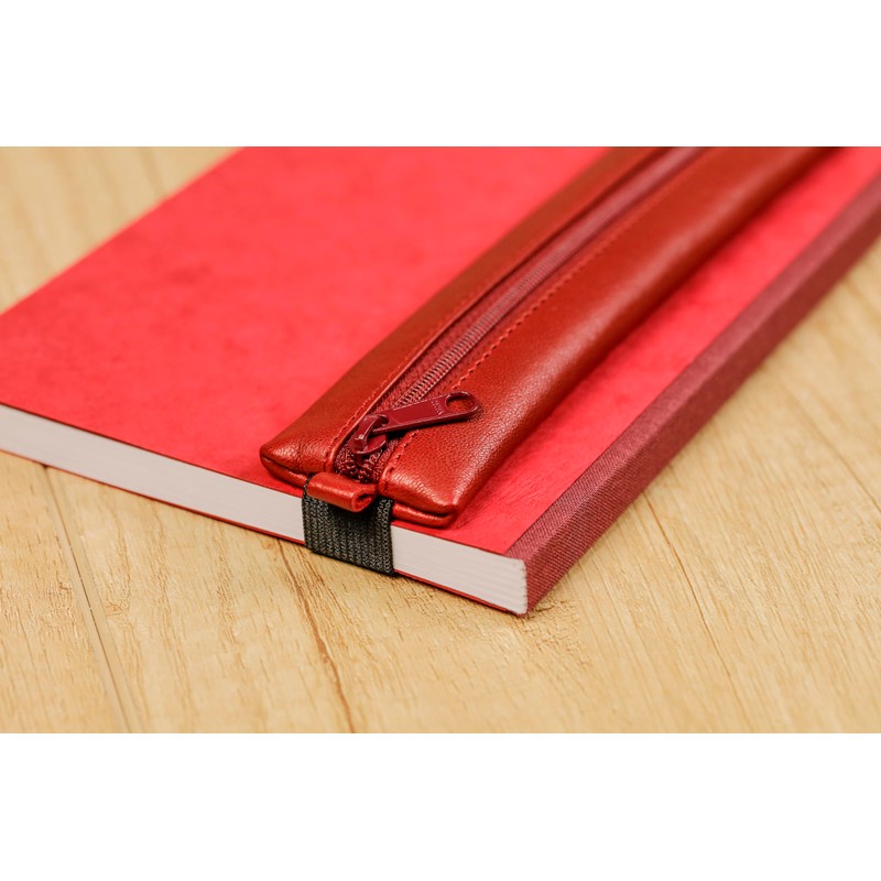 Calligraphe 77038C Age Bag Flat Leather Pencil Case Ideal for