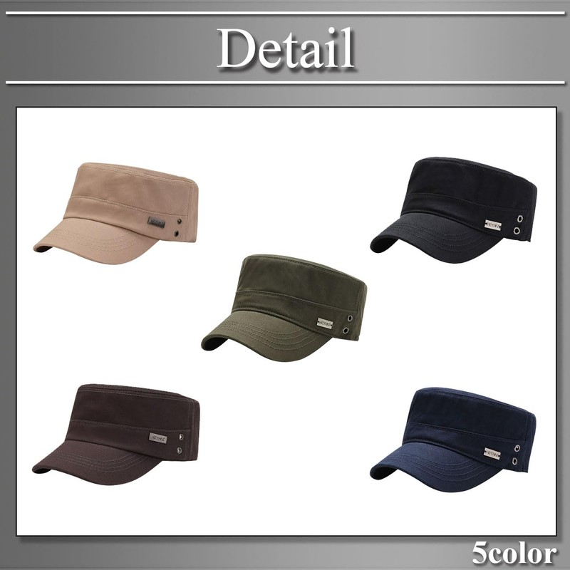 Buzz Selection CAP271 Work Cap, Military Plate, Logo, Hat, Sports,