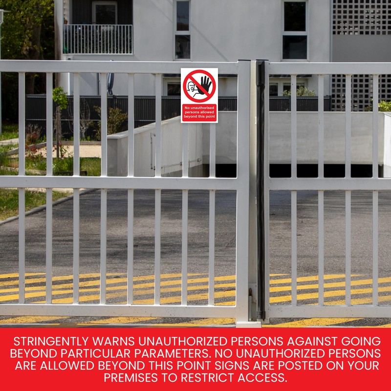 RDLCAR No Unauthorized Persons Allowed Beyond This Point - Safety