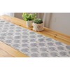 CosyAurora Linen Table Runner Mulberry Trees Beige, Seasonal Kitchen Dining