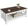 YESHOMY Farmhouse Coffee Table, Coffee Tables for Living Room, Farmhouse
