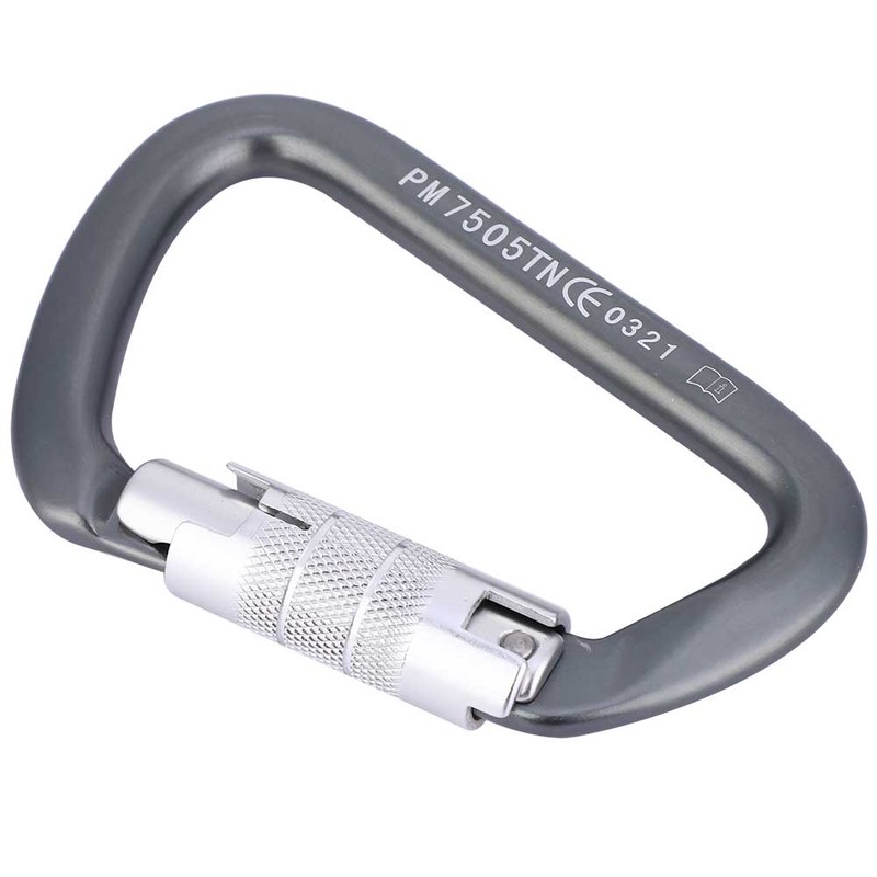 D Type Carabiner Rock Climbing Aviation Aluminum Outdoor Master Lock