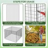 Large Compost Bin Outdoor, Square Mesh Garden Wire Compost Bin