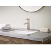 Moen Beric Spot Resist Nickel Modern One-Handle Single Hole Bathroom