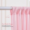 Baby Pink Backdrop Curtains for Parties, 8ft x 10ft Polyester