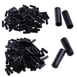 200Pcs Brake Cable Wire Tips Caps Black Housing Ferrule End Caps 4mm/5mm for Bike Derailleur Shift and Brake Wire Cable