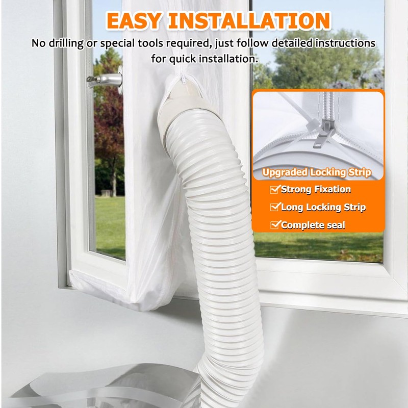 HUAREW 400CM(157") Portable Air Conditioner Window Seal Kit