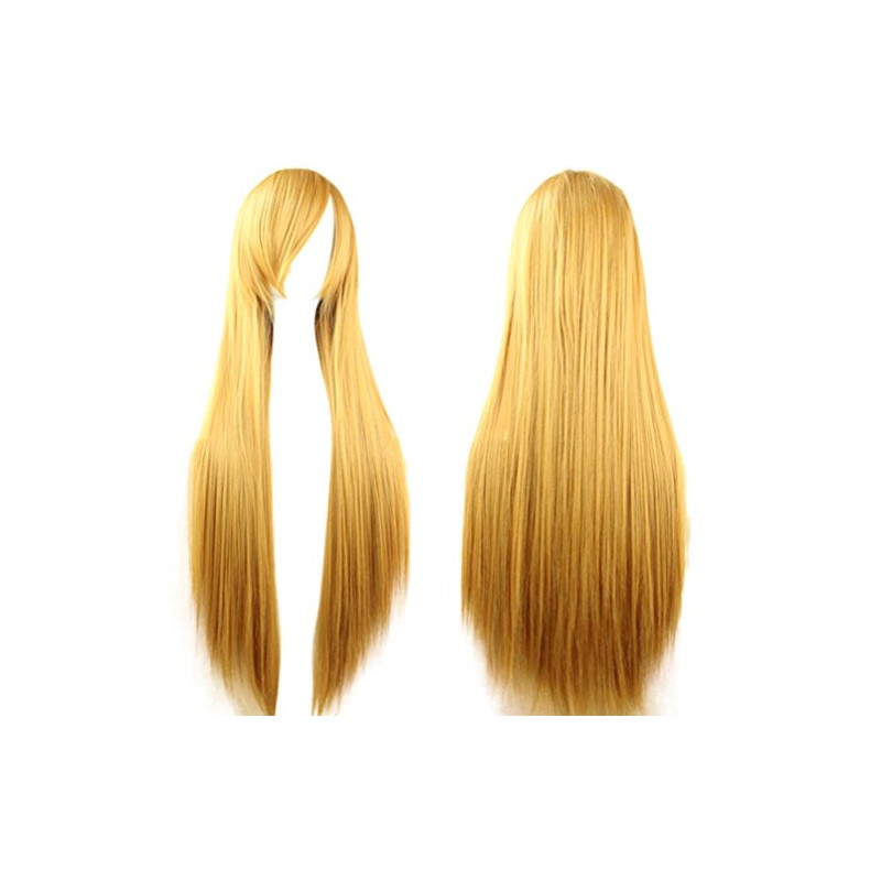 80 cm Women's Wigs Full Wig. Long Straight Wig Oblique