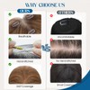 S-noilite Clip in Wispy Bangs Hair Topper Human Hair Bangs