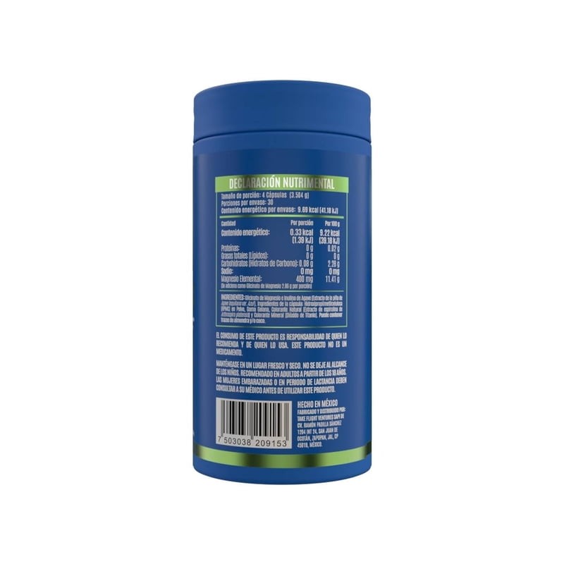 Suplemento Alimenticio Birdman Glicinato de Magnesio 120 Cap