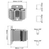 QWORK® 5 Piece Mop Broom Holder, Mop Holder Wall Mounted,