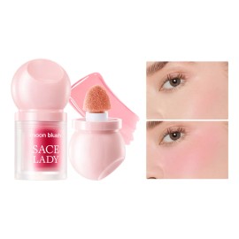 Sace Lady Rubor Líquido Multifunción 3 en 1 Maquillaje Facial Rubor Sombra e Iluminador Hidratante Resistente al Agua Larga Duración 01 Rosa Bebé