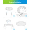Yafido LED Ceiling Light with Remote Control, 24 W, 2400
