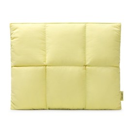 Comfyable Puffy Laptop Sleeve 13 14 15 16", Lightweight Case, Pillow Purse for MacBook M4 M3 M2 M1, Notebook Sleeve, Christmas Gift, Work, School, Office - Color: Lime Yellow, Size: For 13"-14" Mac Air / Mac Pro M4 M3 M2 M1