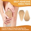 goduog Silicone Knee Pads,Adhesive Knee Brace KneePad for Skiing Skating,Snowboarding,Ateboarding,Roller