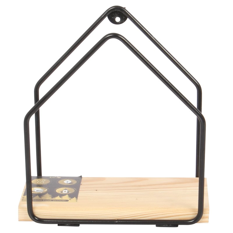 Jolie Max Mini Floating Wall Shelf - Wall-Mounted Pine Wood