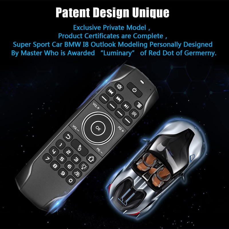 Cuifati G7BTS Air Remote Mouse, Bluetooth 5.0 Remote Mouse, Support