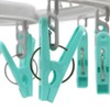 JVL Round Sock Dryer Complete 16-Pc Clothes Pegs, Aqua, Grey,