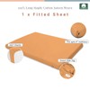 Pizuna Travel Cot Fitted Sheet 60 x 120 cm, Apricot