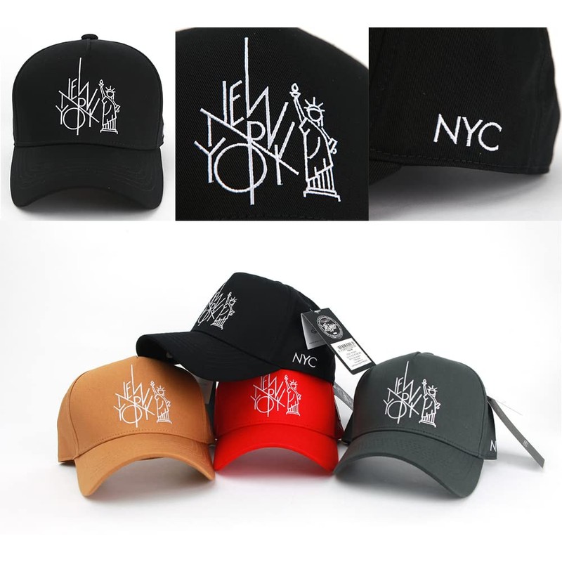 FLIPPER NYC New York Statue of Liberty Embroidered Cap, Men's,
