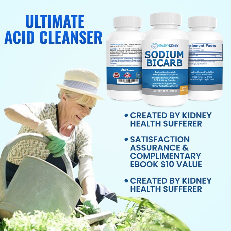 Sodium Bicarbonate 650mg Capsules Delayed Release for Supporting Normal Kidney