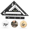 SHINEOFI 1 Set Carpenter Square Ruler Durable Woodworking Measuring Tool