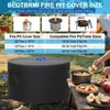 BEOTBRMI Fire Pit Round Cover, Upgraded Fabric Fire Pit Cover
