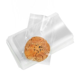 Thick 3.2Mil Clear Cellophane Bags 4x6 Inches 200PCS Self Sealing Cookie Bags Self Adhesive Resealable Cello Bag for Packaging Cookies Candy Gifts