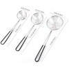 Falygda 3-Piece Round Hot Pot Strainer- Steel Asian - Spider