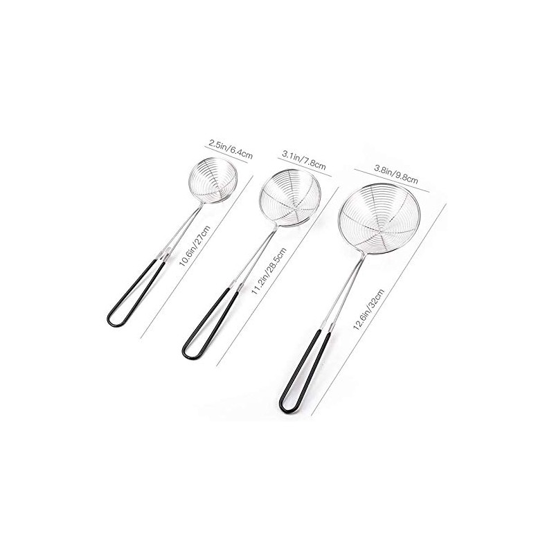 Falygda 3-Piece Round Hot Pot Strainer- Steel Asian - Spider