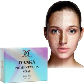 Ivanka Pigmentation Soap Original Kojic care Glutathione Pigmentation & Sun damage Underarms dark spot tanning removal Bath Soap Bar for Full Body Face Skin whitening brightening lightening Men Women