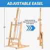 Falling in Art Basic H-Frame Tabletop Easel, Adjustable Beechwood Desktop