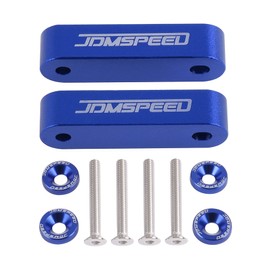 JDMSPEED Anodized Blue JDMSPEED Hood Spacer Hood Riser 3/4" Replacement For Honda Civic CRX Del Sol Acura Integra