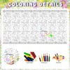 Xinvery 2 x Paper Tablecloth for Colouring, Easter, Easter Tablecloth,