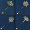 4 Pcs Metal Leaf Bookmarks with Chain Graduation Gift Teacher