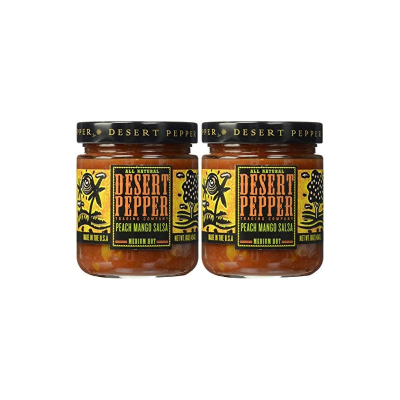 Desert Pepper (Peach Mango Salsa, Medium) (16oz, 2)