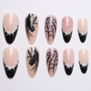 MISUD Press on Nails - Medium Almond Glue on Nails