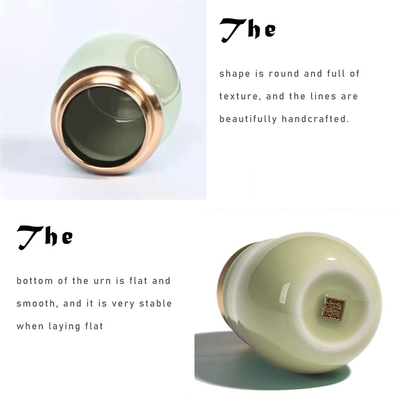 Cremation Keepsake Urns for Human Ashes or Pet Ashes-Ceramic Blue