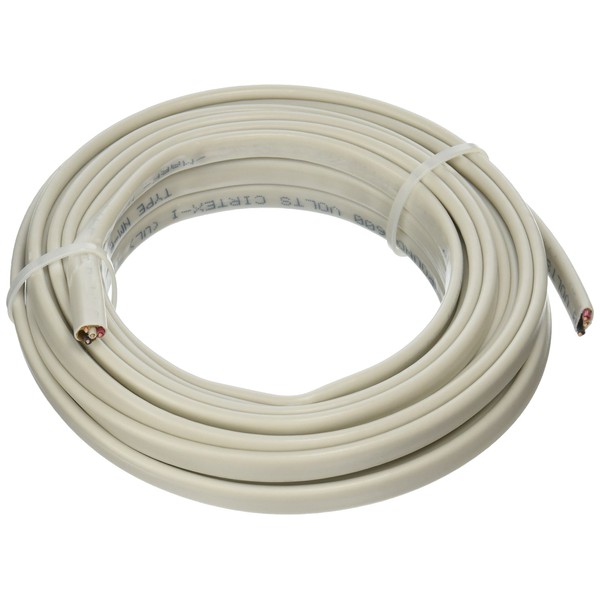Cerrowire 147-1403AR 25-Feet 14/3 NM-B Solid with Ground Wire, White