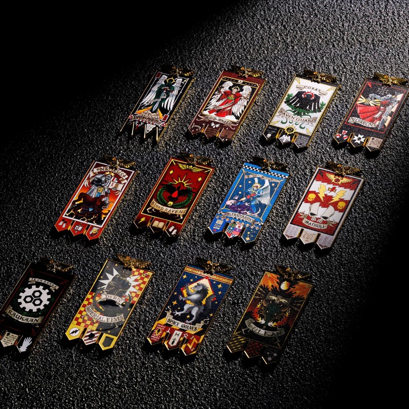 Starforged Space Marines Chapter Banner Collection Refrigerator Magnet Warhammer 40K-Salamanders