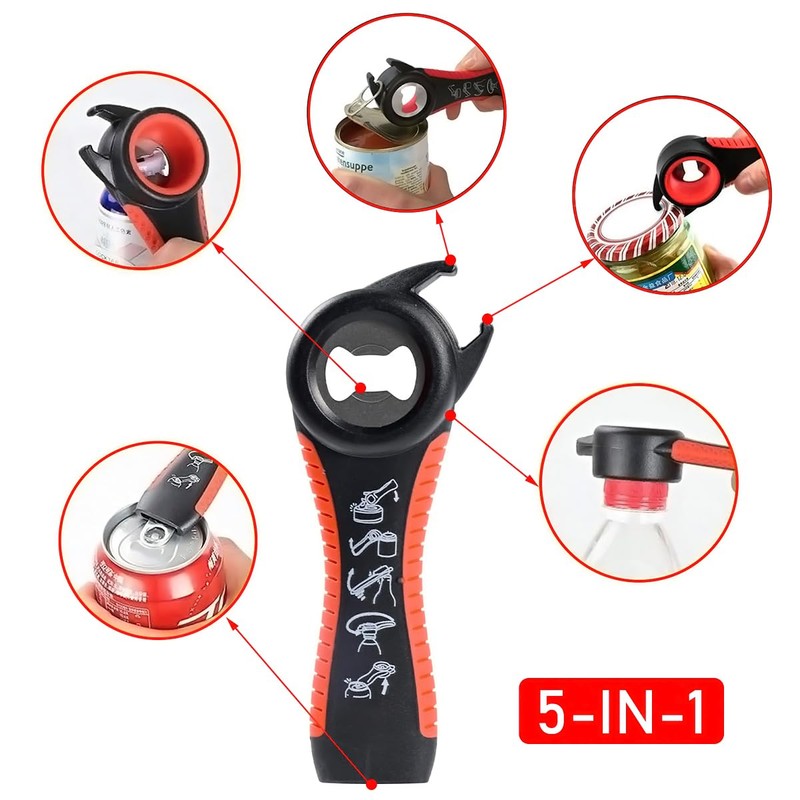 Jar Opener,Bottle Opener 5 in 1 and 4 in 1
