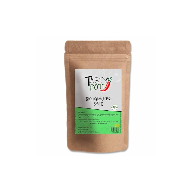 Tasty Pott Organic Herb Salt 30 g | Cooking &