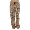 Just Love Women's Plush Pajama Pants, 3X Plus, Leopard