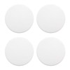Yinluluna 4 pcs White Silicone Door Handle buffers, 3.15" Door