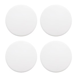 Yinluluna 4 pcs White Silicone Door Handle buffers, 3.15" Door Stop Wall Protector, Self Adhesive Wall Protector for Furniture, Doors or Other Objects
