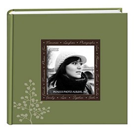 Pioneer Photo Albums Designer Raised Frame Cover Photo Album, Leaves