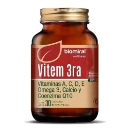 Biomiral Vitem 3ra Vitamena A, C, D, E, Omega3 Y Calcio
