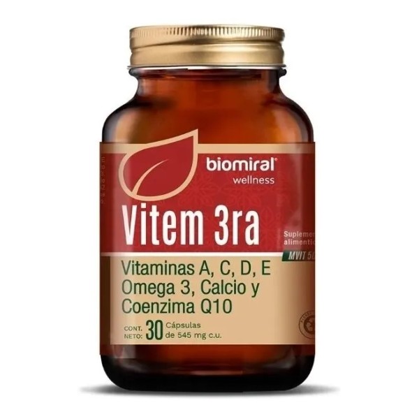 Biomiral Vitem 3ra Vitamena A, C, D, E, Omega3 Y